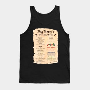 Big Betty's Menu Tank Top